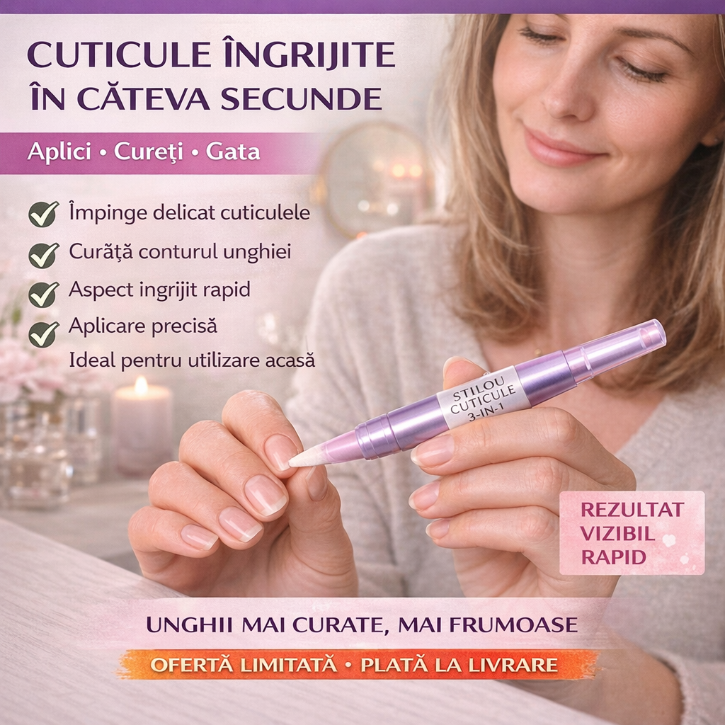 NailEase™ - Stilou 3-IN-1 Pentru Cuticule Perfecte