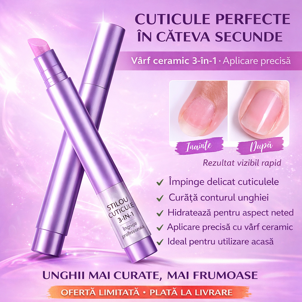 NailEase™ - Stilou 3-IN-1 Pentru Cuticule Perfecte
