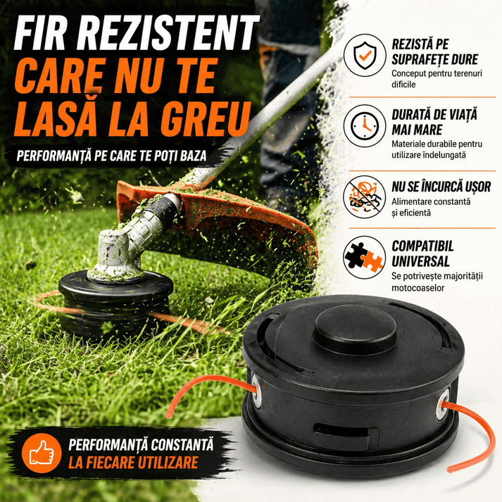 Tambur Rapid cu Fir pentru Motocoasă