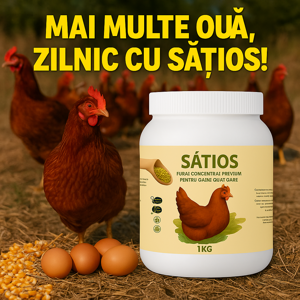 SATIOS - furaj organic pentru gaini ouatoare