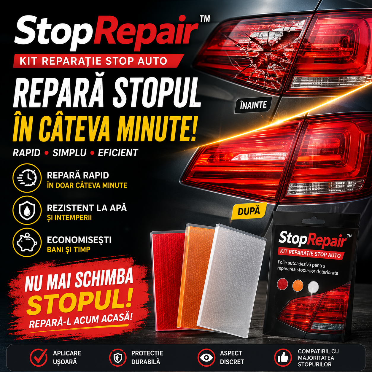 StopRepair™ - Kit Reparație Stop Auto