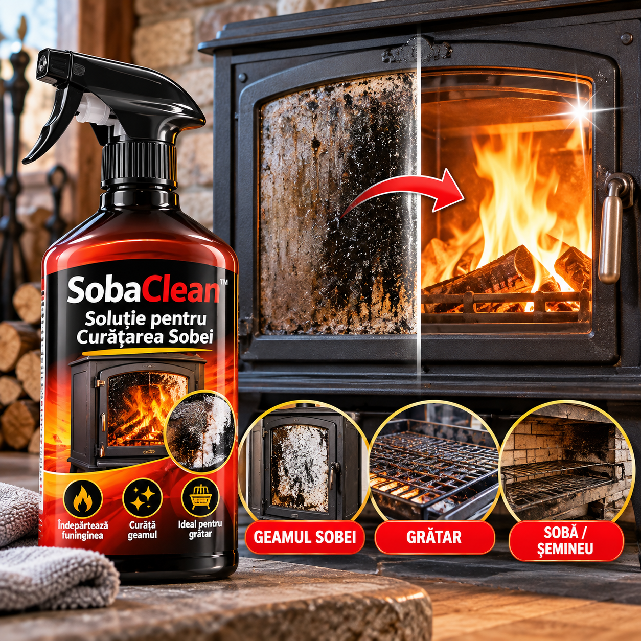 SobaClean™ – Soluție pentru Curățarea Sobei