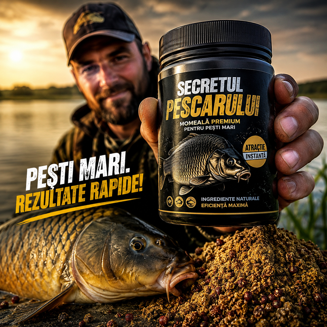Secretul Pescarului - Momeala PREMIUM pentru PESTI MARI