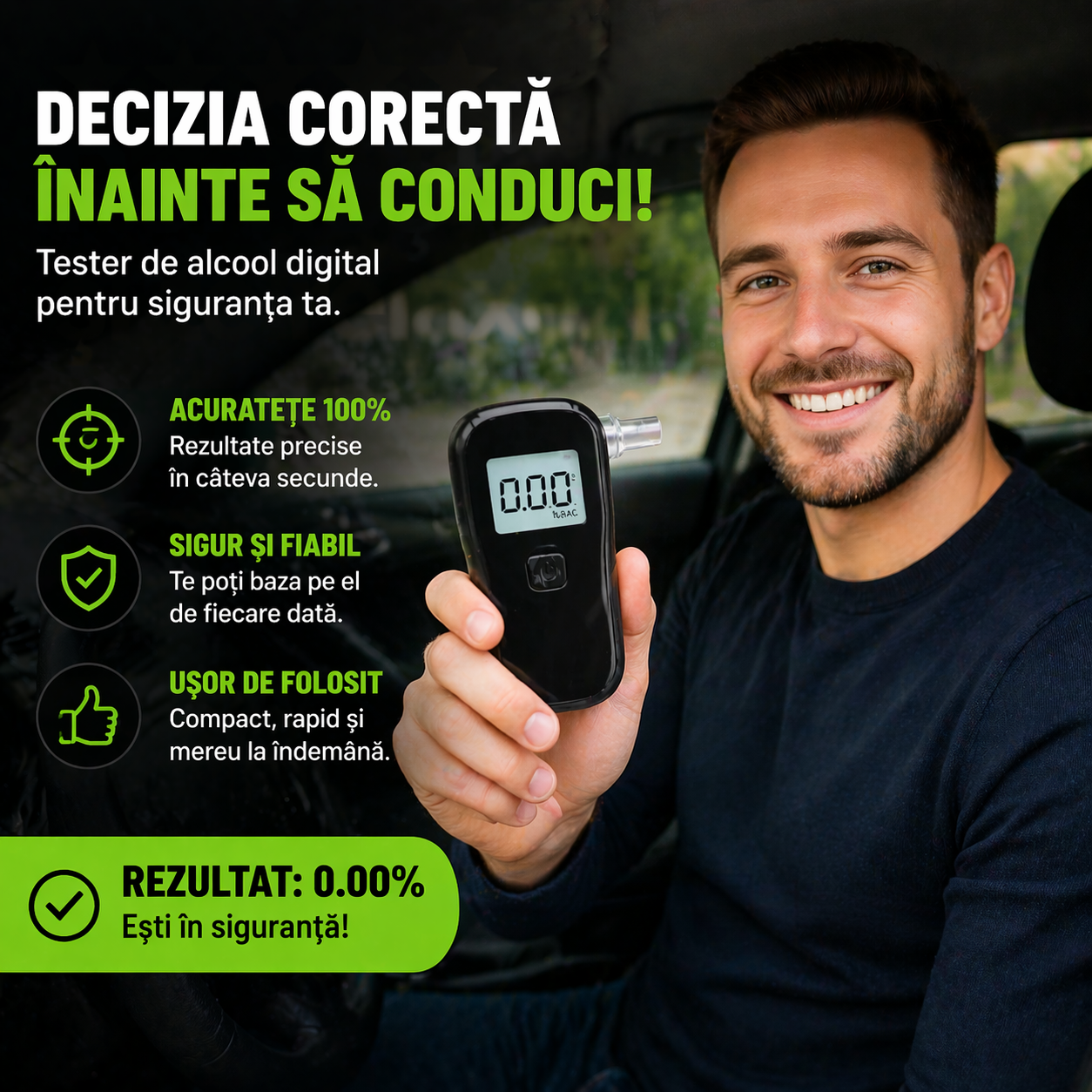 Aparat de testat alcoolemia -AlcoCheck Pro