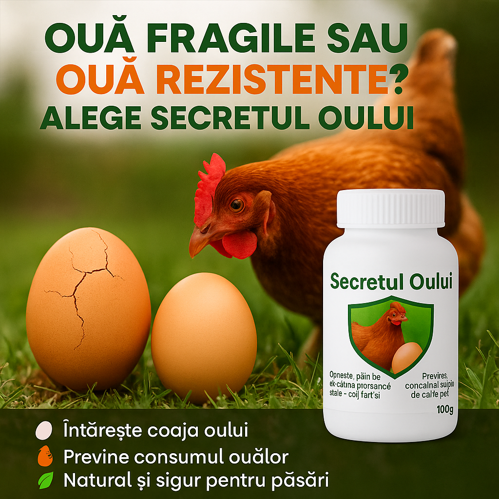 Secretul Oului - Coajă puternică, ouat constant, găini sănătoase ...