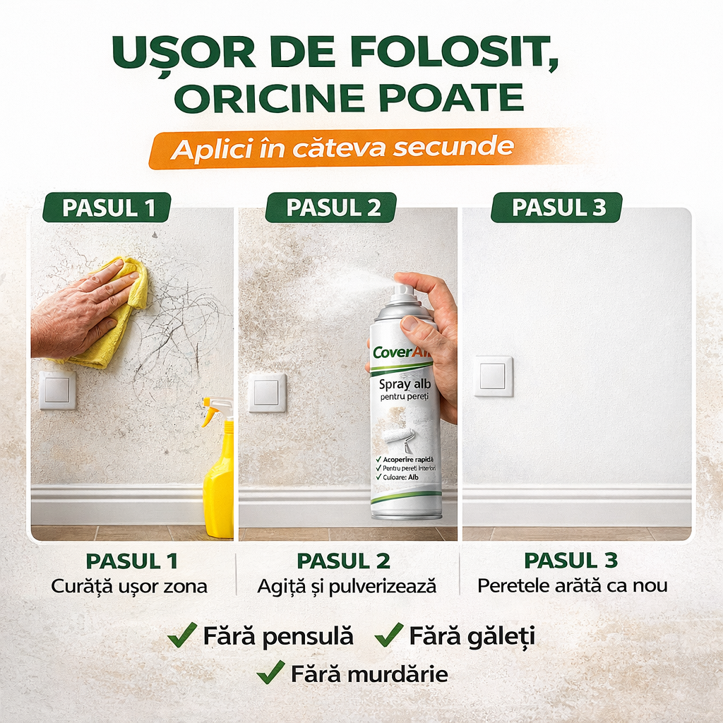Spray - Repararea Peretilor CoverAlb